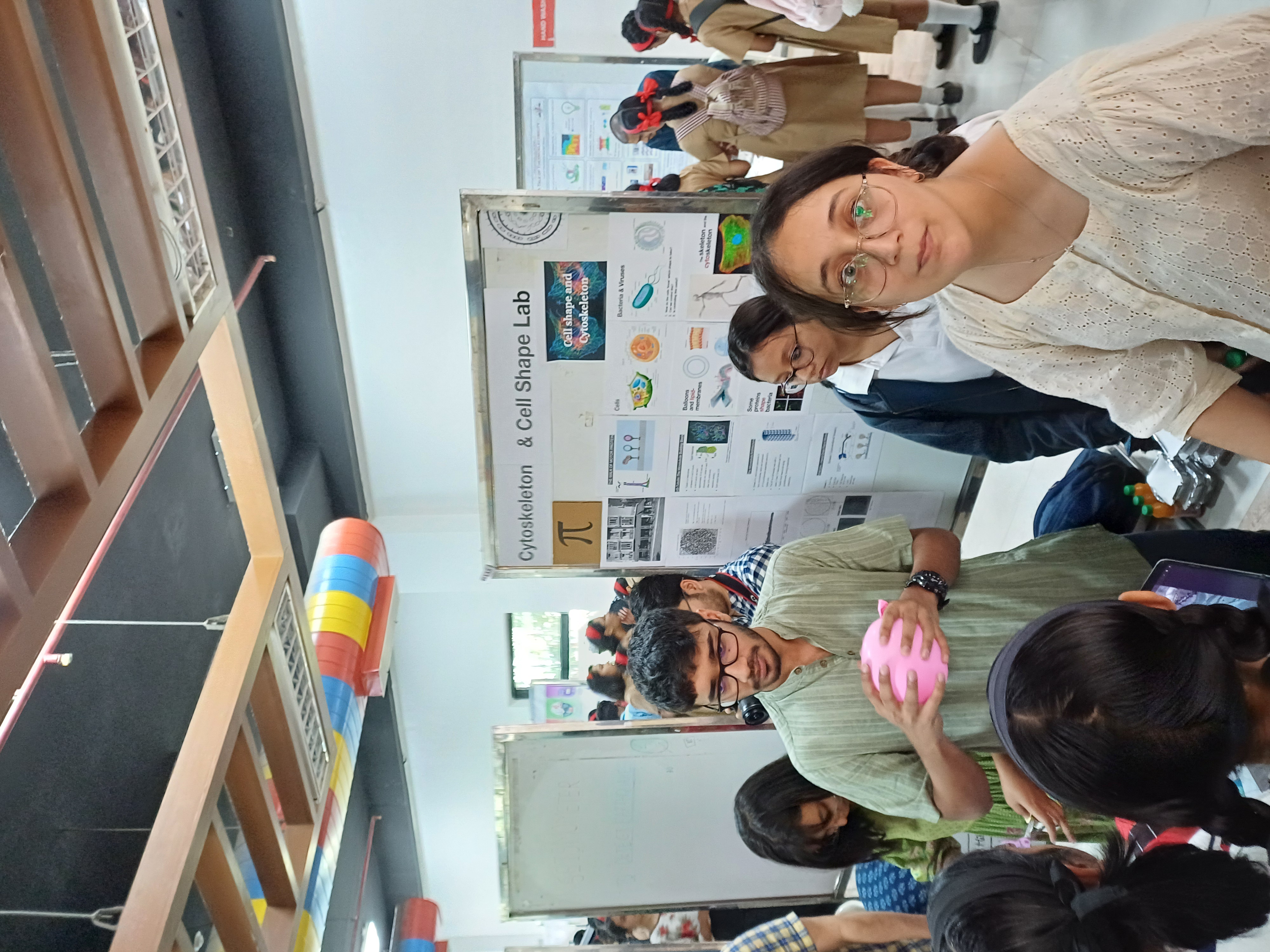 Science Day, Cytoskeleton and Cell Shape Lab booth