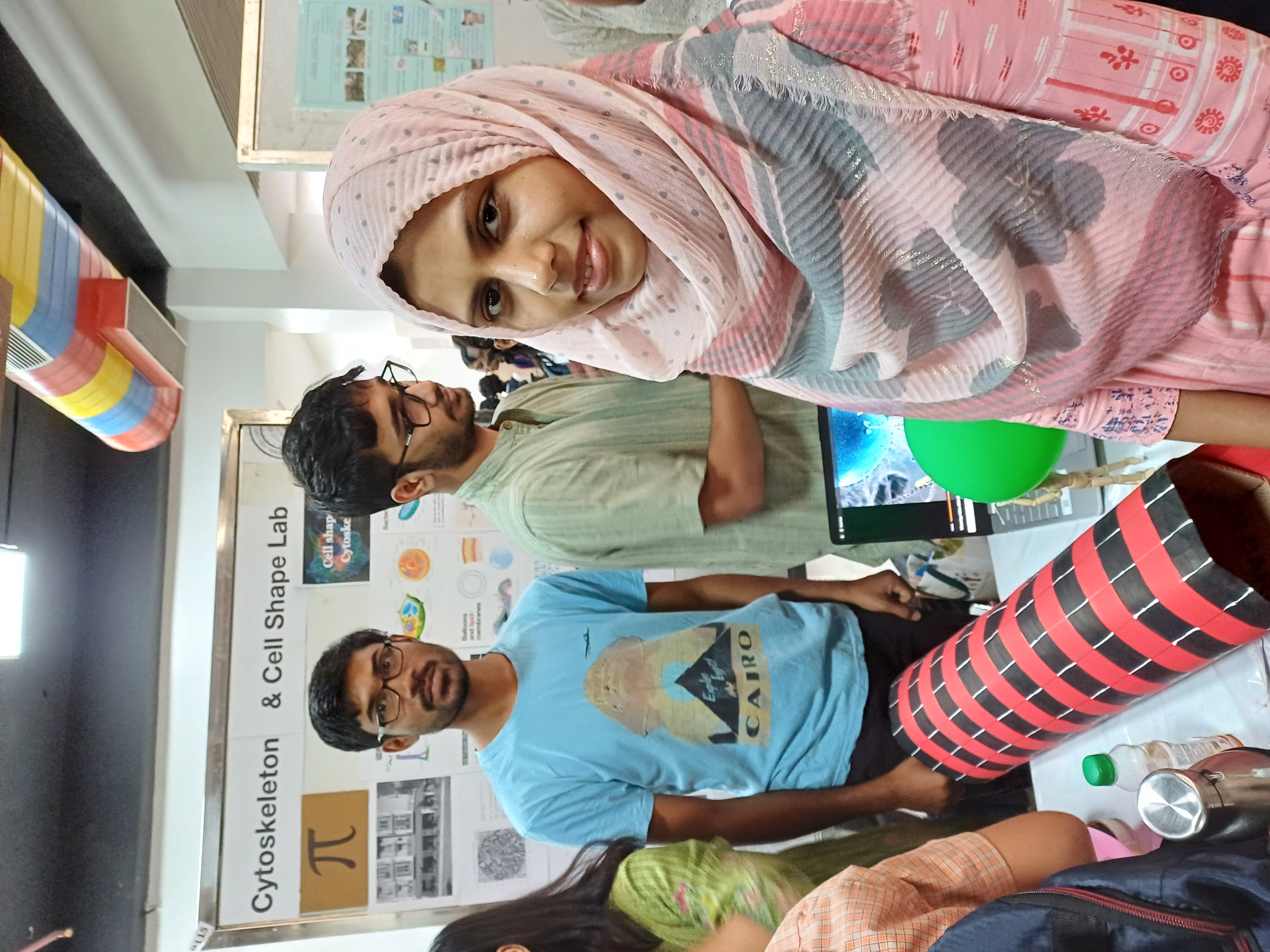 Science Day, Cytoskeleton and Cell Shape Lab booth