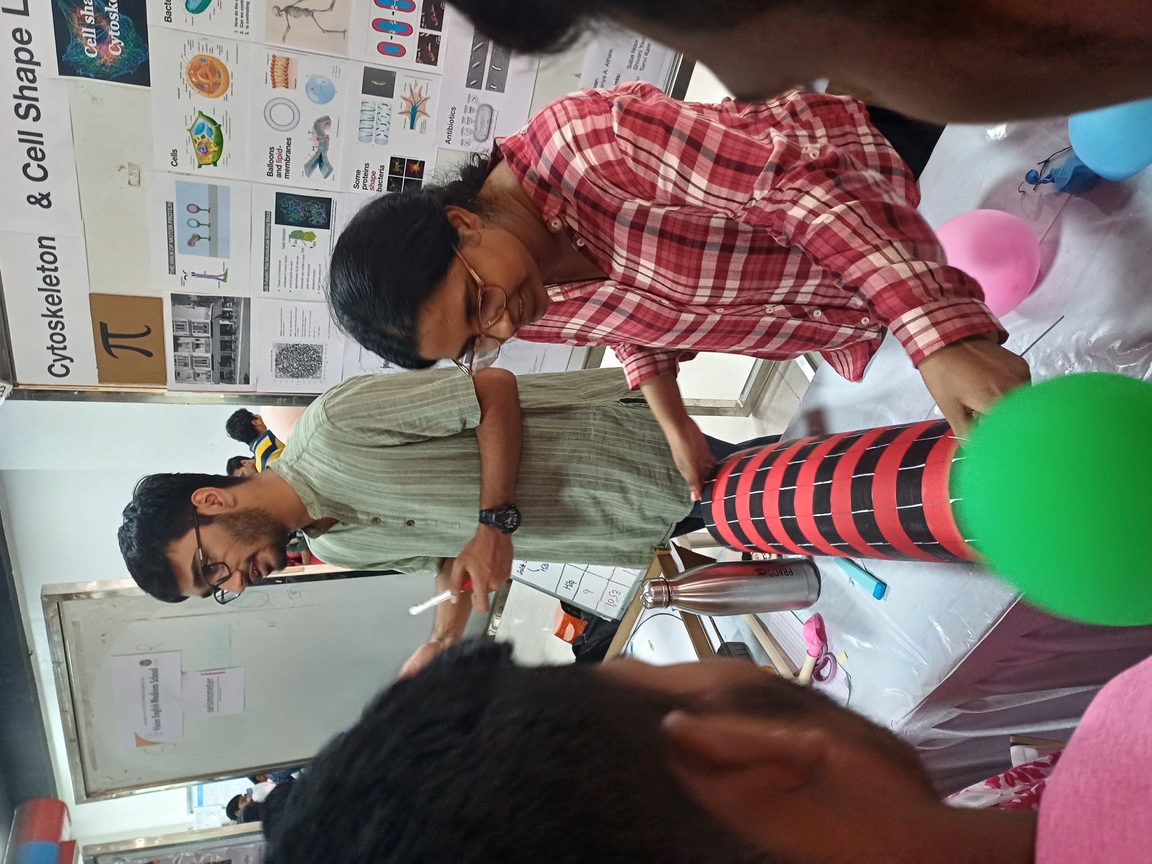 Science Day, Cytoskeleton and Cell Shape Lab booth